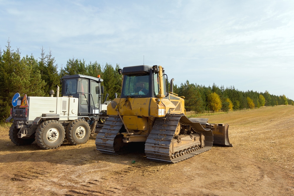 bulldozer trees